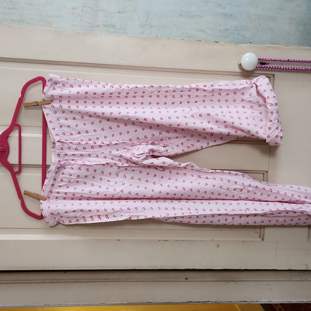Old Navy Pink Heart Pajama Bottoms
